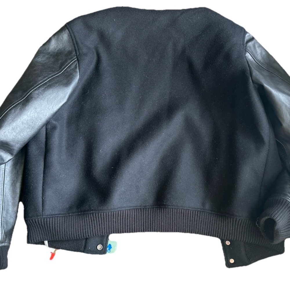 Off-White Patchwork Varsity Letterman Jacket - image 4